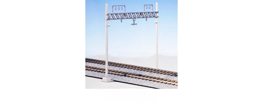 Bahnstrommast für 2 Gleise, 6 Stück