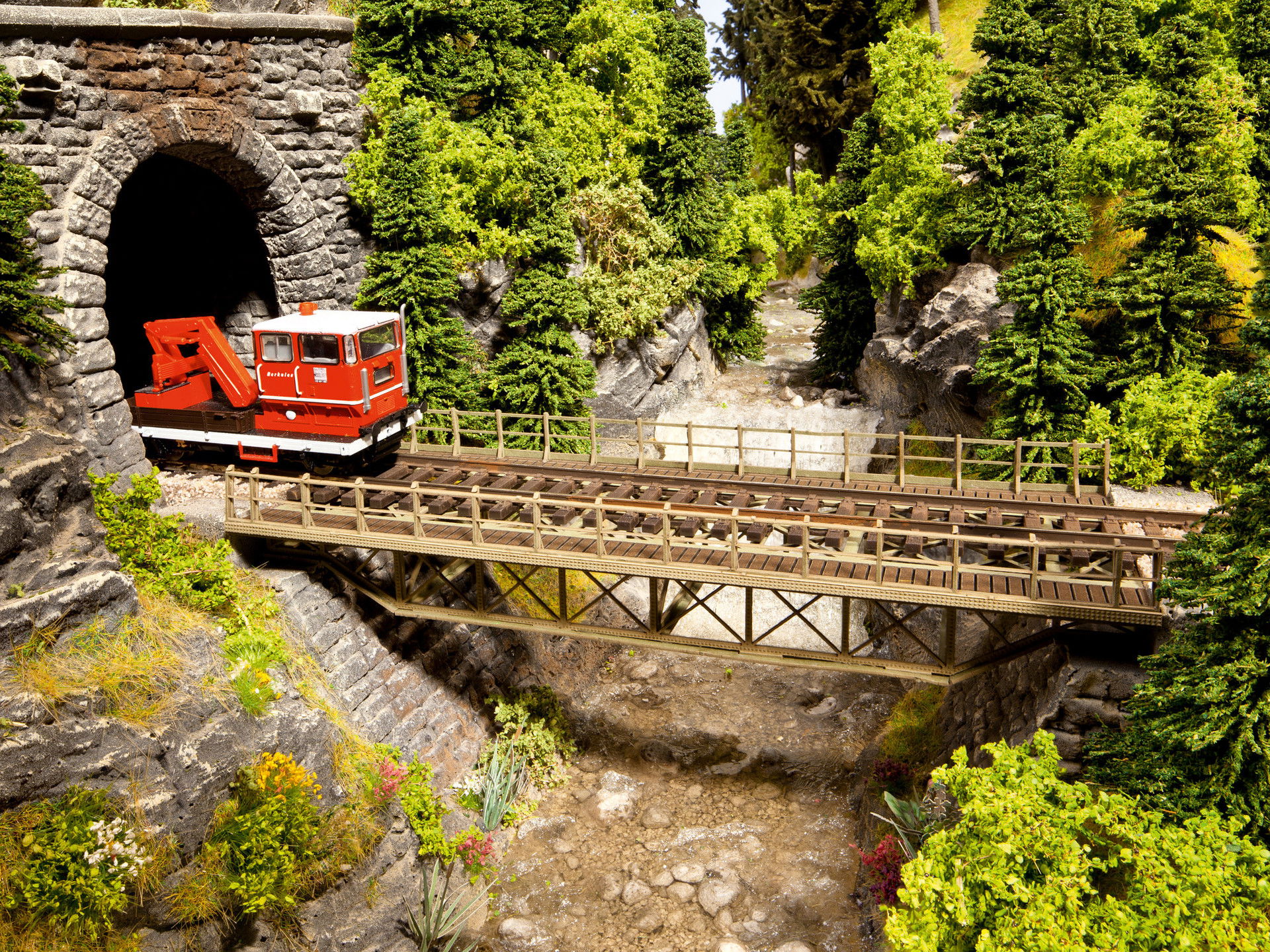 Brückenfahrbahn, gerade Brückenfahrbahn, gerade