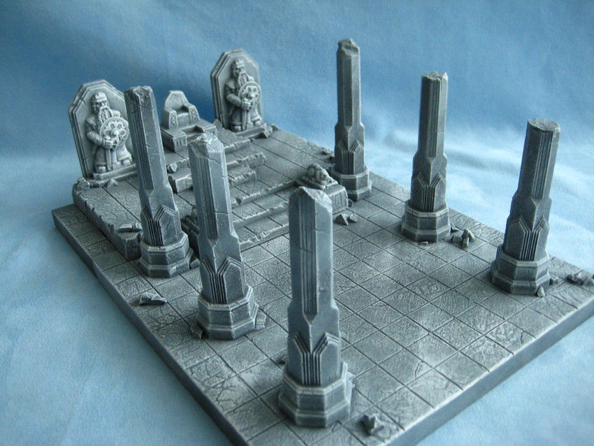 Dwarf Hall Column, 2 pcs. Zwergische Hallensäule, 2 Stk.