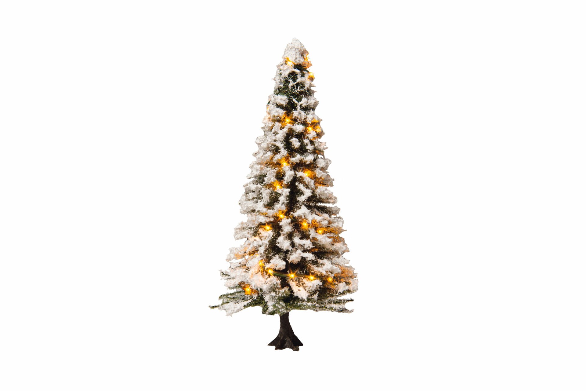 Beleuchteter Weihnachtsbaum mit 30 LEDs, verschneit, 12 cm hoch