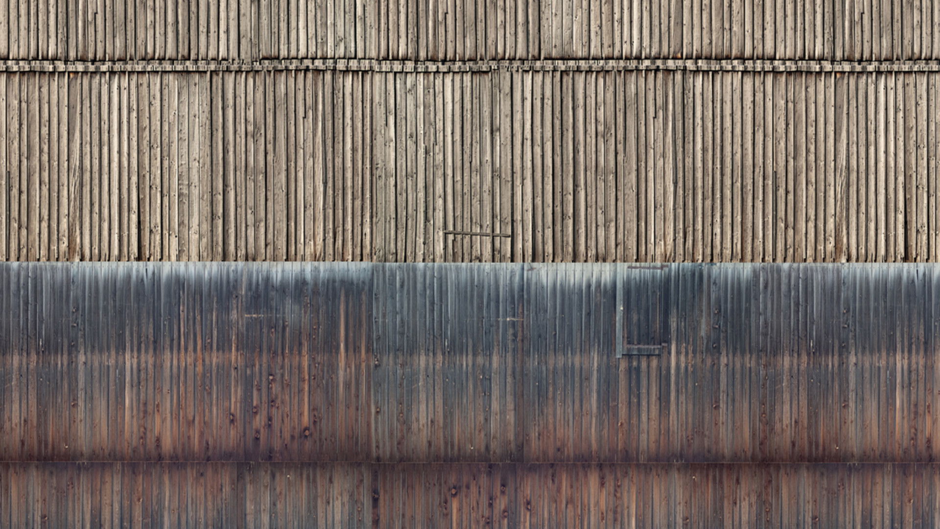 3D Cardboard Sheet “Timber Wall” 3D-Kartonplatte-Bretterwand