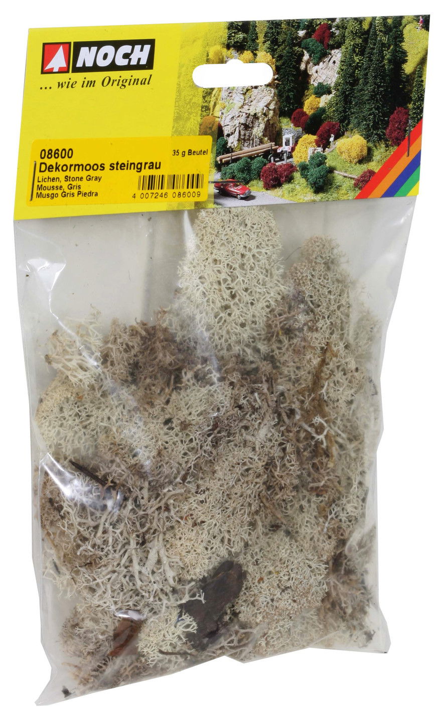Lichen Dekormoos steingrau