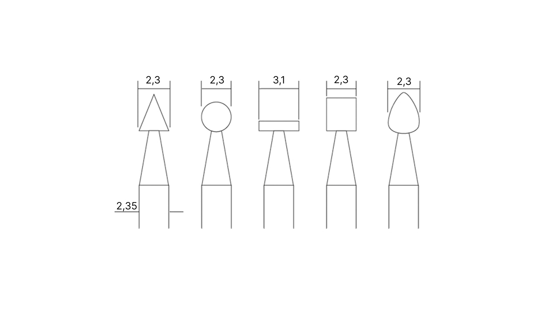 Feinfräsersatz (Wolfram-Vanadiumstahl) Feinfräsersatz (Wolfram-Vanadiumstahl)