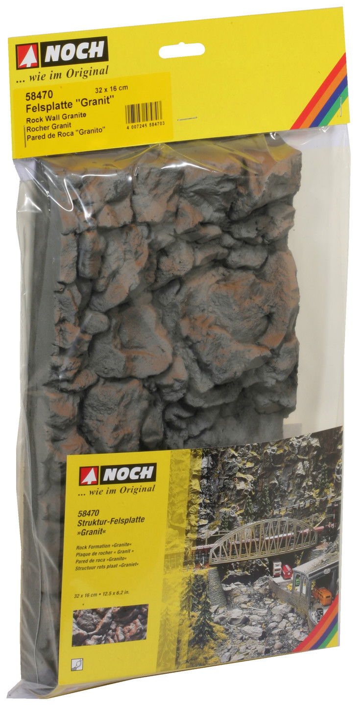 Rock Slab “Granite”, Model Railway