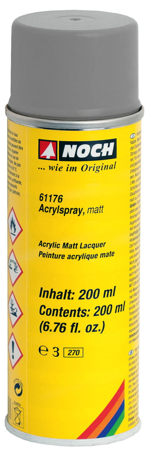 Acrylspray, matt, grau Acrylspray matt, grau