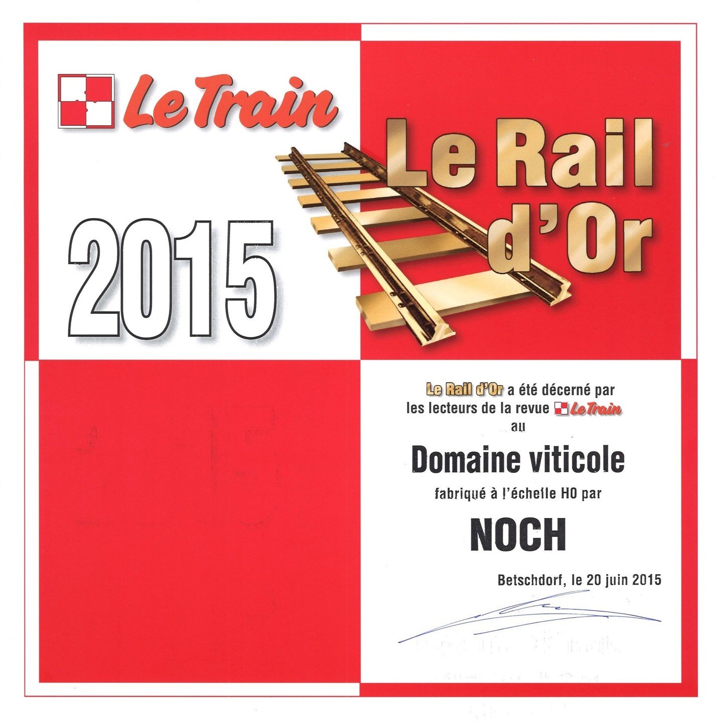 "Le Rail d'Or" für das Weingut "Hauser-Bühler"