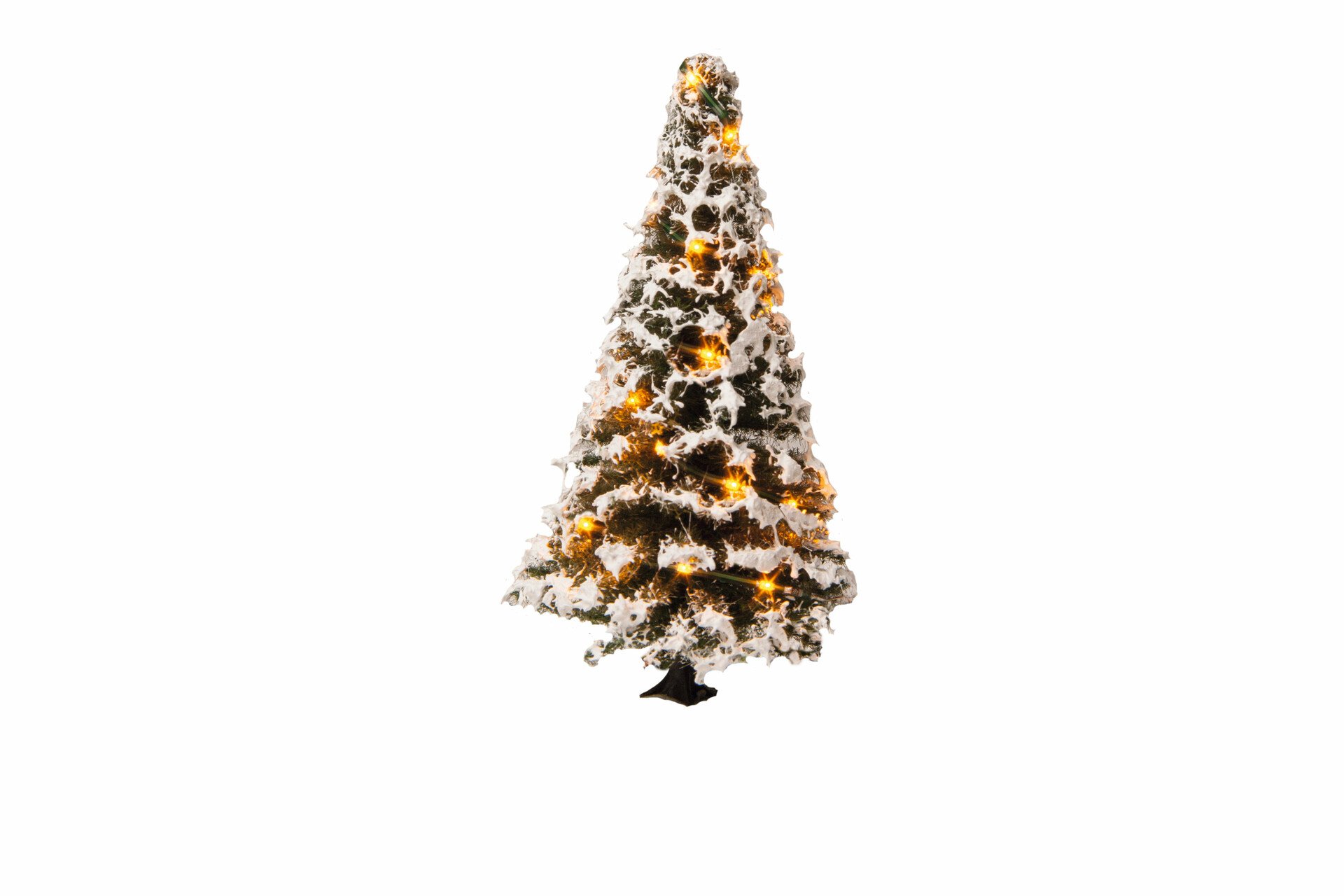 Beleuchteter Weihnachtsbaum mit 20 LEDs, verschneit, 8 cm hoch