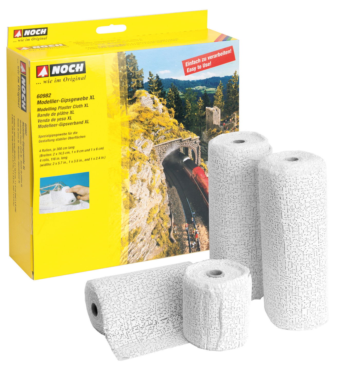 Noch 60980 Plaster Cloth Roll - 39.4 x 78.7 100 x 200cm (Pack of