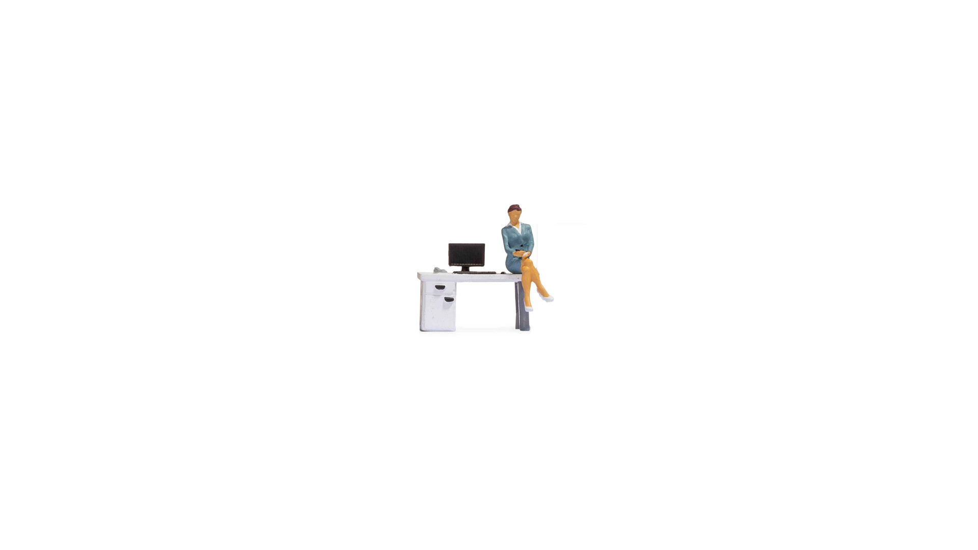 Tiny-Scene Im Büro