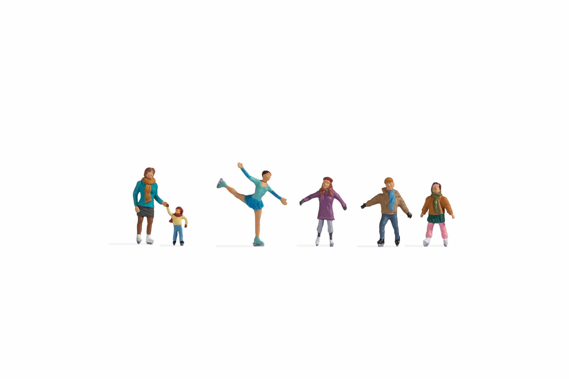 Schlittschuhlaufen Figuren-Set Schlittschuhlaufen 4zu3