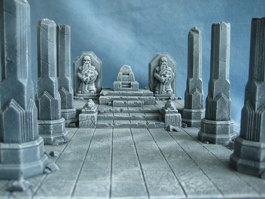 Dwarf Hall Column, 2 pcs. Zwergische Hallensäule, 2 Stk.
