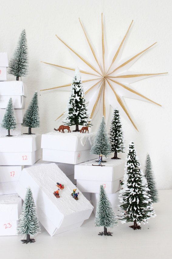 4. Make the decorations wintery and Christmassy!