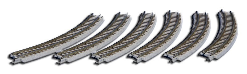 Gleis gebogen R245-30° Gleis gebogen R245-30°