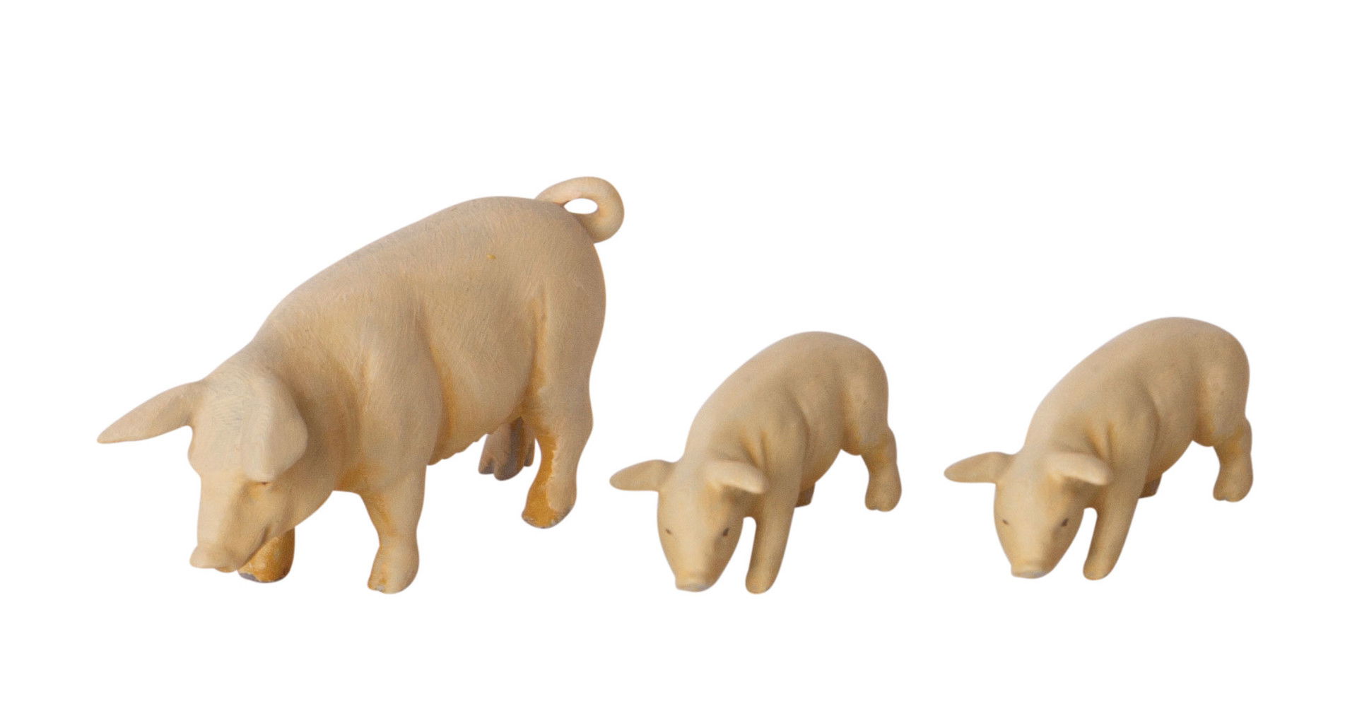 Schwein mit 2 Ferkeln Schwein mit 2 Ferkeln