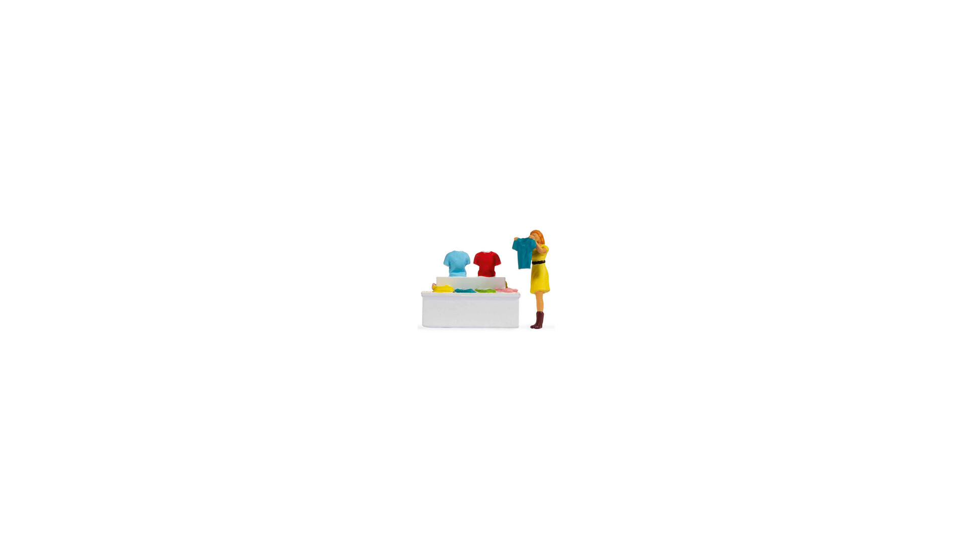 Tiny-Scene Kleiderkauf