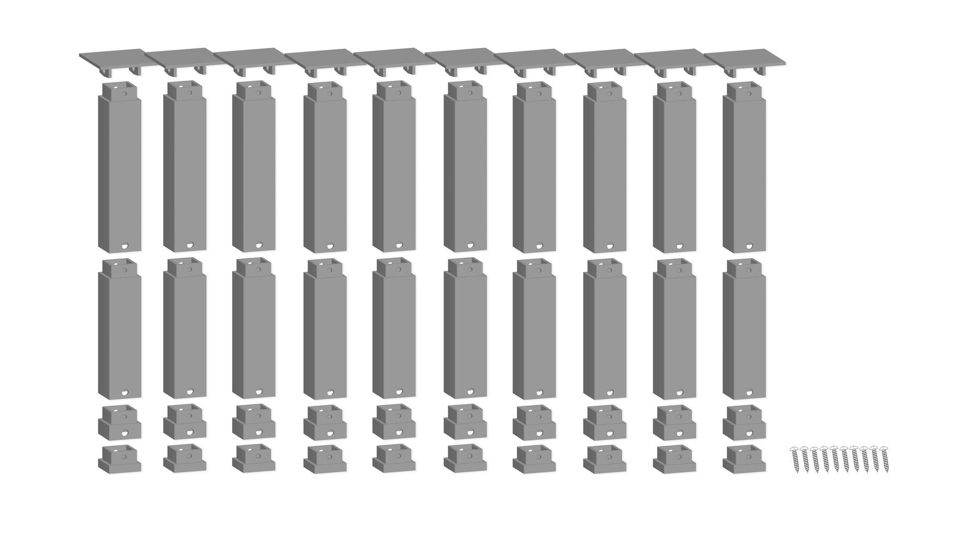 easy TRACK Pfeiler-Set oben Easy-Track Pfeiler-Set oben