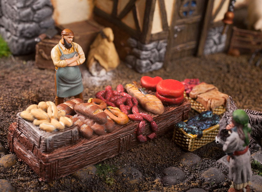 Trader (pastries, sausage and cheese) Händler für Wurst und Käse