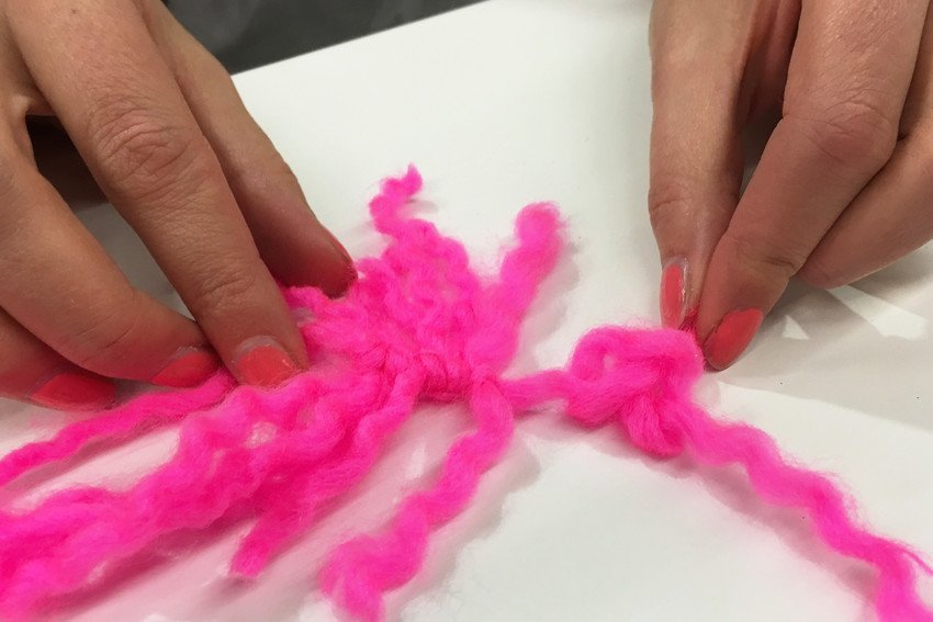 3) Eggy’s pink woolly mane!