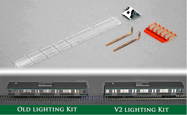 Innenbeleuchtung N, Version 2 mit LEDs, 6er-Pack, Beleuchtung, KATO