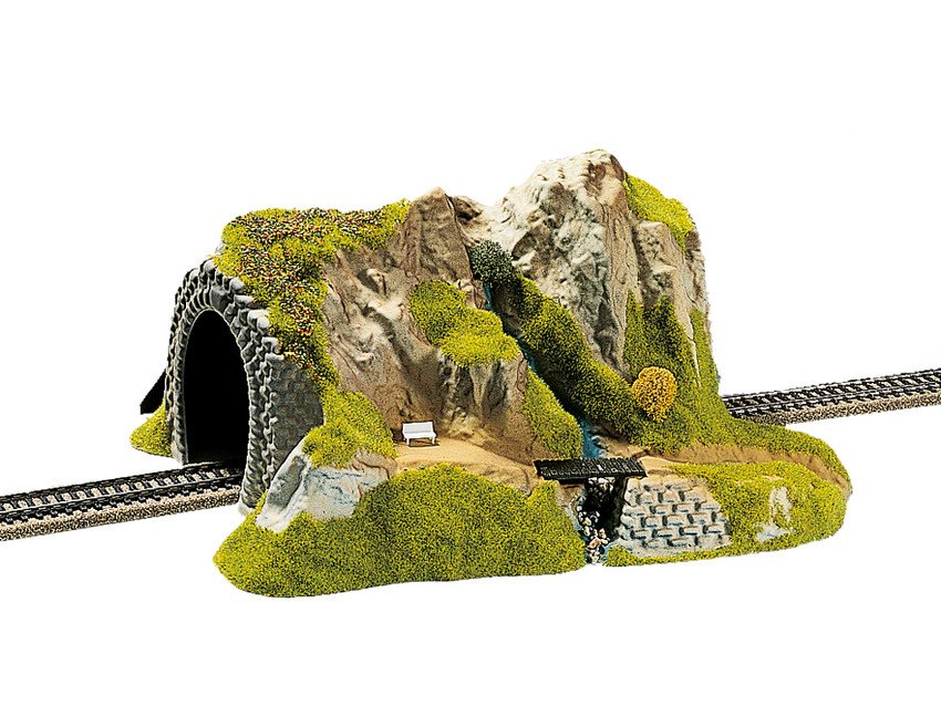 Tunnel 1-gleisig, gerade, 34 x 27 cm 