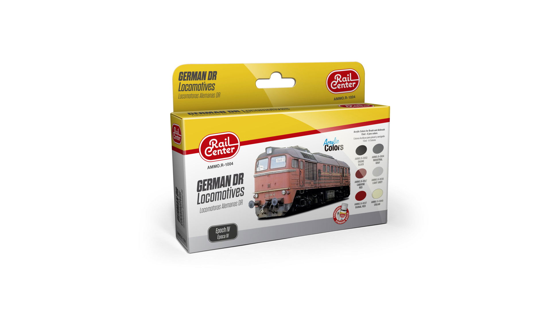 Deutsche DR-Lokomotiven, Epoche IV, Farb-Set German DR Locomotives Epoch IV