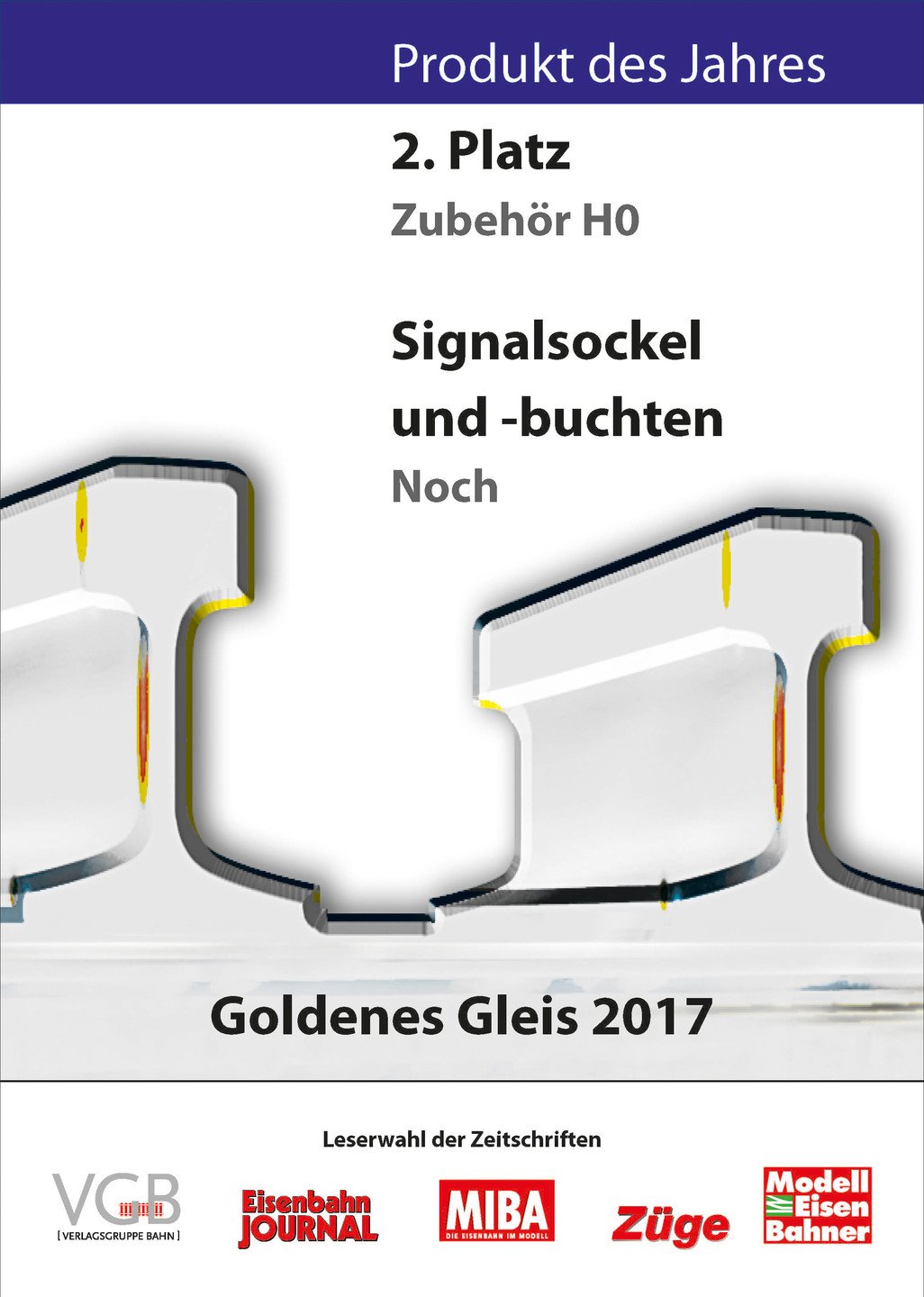 Urkunde "Goldenes Gleis 2017"